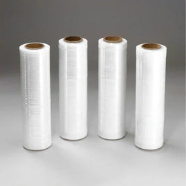 4 Rolls 18" x 1500' 80 Gauge Pallet Wrap Pre Stretch Film Hand Wrap