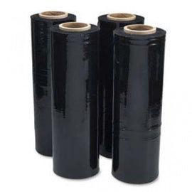 American Terminal 4 hand stretch film shrink wrap black pallet wrap 18" 1500 sq ft. 80g
