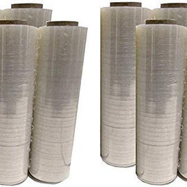 8 ROLLS 18" x 1500 FEET 80 Gauge Pallet Wrap Stretch Film Shrink Hand Wrap 1500'