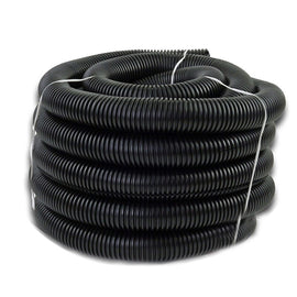 American Terminal 100 Feet Black 1" Split Loom Split Wire Loom Conduit Corrugated Plastic Tubing Sleeve for Various Automotive, Home, Marine, Industrial Wiring Applications, Etc.