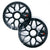 Cerwin Vega SM8FBB RPM Stroker 8" Flush Mount Speaker Grill, Steel With Powder Coating, Pair (Black)
