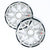 Cerwin Vega SM8FGB 8" RPM Stroker Series Flush Mount Marine Speaker Grilles (Black, Pair)