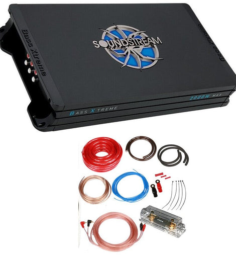 Soundstream BXT4.2000 Bass Xtreme Series 4Ch Amplifier + 0 Gauge Amp Kit