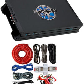 Soundstream BXT4.2000 Bass Xtreme Series 4Ch Amplifier + 4 Gauge Amp Kit