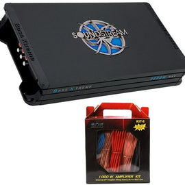 Soundstream BXT4.2000 Bass Xtreme Series 4Ch Amplifier + 8 Gauge Amp Kit