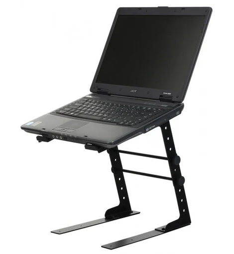 MR DJ LTS109BL Laptop Computer Stand Blue Mobile Disc Jockey PC Table Rack Mount Clamp Bracket