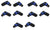 10 Pack MR DJ SPAM-10 Speakon Compatible Right Angle PA/DJ Speaker Cable Connector