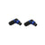 MR DJ SPAM2 2-Pack Right-Angle Speakon Compatible PA/DJ Speaker Cable Connectors