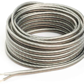 Absolute 25 Ft 8 Gauge Subwoofer Speaker Wire Stranded Copper Mix Zip Hook Up Cable