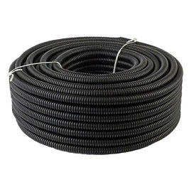 American Terminal  20 Ft. 1/2" Split Wire Loom Conduit Polyethylene Tubing Black Color Sleeve Tube