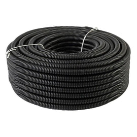 The Install Bay SLT14 100' high quality 1/4" split loom wire tubing 100 feet in black ribbed design