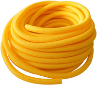Absolute SLT14YL 100' 1/4" 6.35mm Yellow Split Wire Loom Conduit Tubing Sleeve Tube