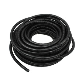 20 FT 1/2 INCH Split Loom Tubing Wire Conduit Hose Cover Auto Home Marine Black