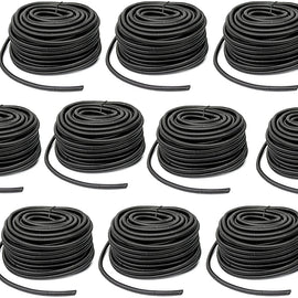 10 x 100 FT 3/8" Black Split Wire Loom Polyethylene Tubing Cable Conduit