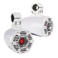Cerwin Vega SPMT65SCFW 800W 6.5" Stroker Pro 3 Way Marine Tower Speakers in White with RGB LED