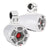 Cerwin Vega SPMT65SCFW 800W 6.5" Stroker Pro 3 Way Marine Tower Speakers in White with RGB LED