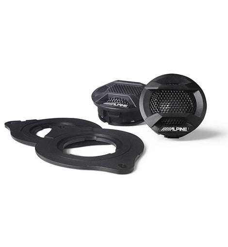 Alpine SPV-10TW-WRA 1” Component Tweeters Fits 07 – Up Jeep Wrangler Gladiator