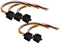 Absolute SRS155-5 5 Set 5-Pin 12 VDC Relay Socket Interlocking Style with 12" Lead Each