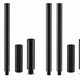 2 MR DJ SS40 36"/38mm Subwoofer Speaker Pole M20 Threaded & Mount Dual 35mm/38mm