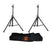MR DJ SS650PKG 2 Speaker Stand with Road Carrying Bag