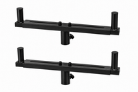 2 MR DJ SSD80 Universal Dual Speaker Pole Mount Adjustable Bars for PA/DJ Speaker Cabinets