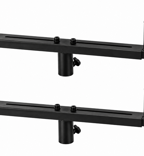 2 MR DJ SSD80 Universal Dual Speaker Pole Mount Adjustable Bars for PA/DJ Speaker Cabinets