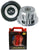 Absolute ST-1500 2000W 10" Dual 4-Ohm Car Subwoofer + 8 Gauge Amp Kit