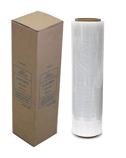 Absolute SW181C 1 Roll Clear Film Pallet Shrink Wrap 18" x 1500 sq. ft