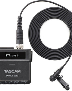 Tascam DR-10L Compact Digital Audio Recorder and Lavalier Mic Combo (2 Pack)