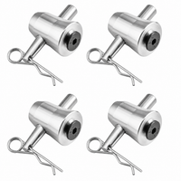 MR TRUSS TPCC20 4 Pack Universal Half Conical Connector Pack for Truss Base Plates