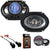Absolute TQ-684 6"x8" 600W Speakers + Harness Fit 2005-07 Ford F250/350/450/550