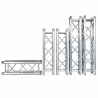 MR DJ DTSQ410 4.10' x 12" Universal Straight Square Tubing Box Aluminum Lighting Trussing Segment for Pro Lighting