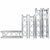 MR DJ DTSQ410 4.10' x 12" Universal Straight Square Tubing Box Aluminum Lighting Trussing Segment for Pro Lighting