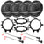 2 Pairs Pioneer TS-A1677S A-Series 6.5" 3-Way Coaxial Car Audio Speakers with Speaker Adaptors and Speaker Harness for Selected 95-09 GM Full Size P/U SUV GM Vehicles