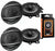 2 Pairs Pioneer 6-1/2" 6.5" 4-Way 350W Coaxial Car Audio Speakers TS-A1680F + Cell Phone Magnet