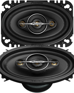 Pioneer TS-A4671F 420W 4x6" A-Series 4-way 4-ohm Coaxial Car Speakers