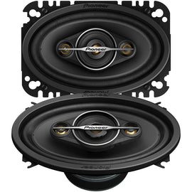 Pioneer TS-A4671F 420W 4x6" A-Series 4-way 4-ohm Coaxial Car Speakers