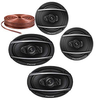 Pioneer TS-A1670F TS-A6970F 6.5" 3-Way and 6x9 5-Way A-Series Coaxial Speakers + 25' Speaker Wire