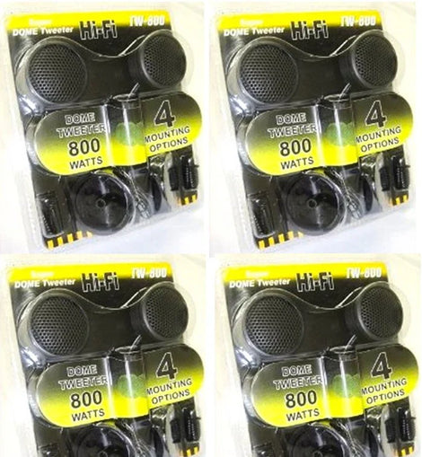 4 Absolute TW-800 800 Watts High Efficiency Dome Tweeter w Built-in crossover