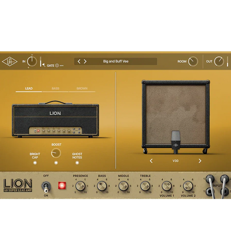 Universal Audio UA-LION-U UAFX Lion '68 Super Lead Amp Pedal