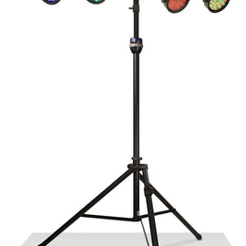 Ultimate Support LT-99BL LT Series Multi-tiered, Heavy-duty, Extra Tall Lighting Tree with TeleLock® Lift-assist Technology - Leveling Leg