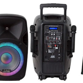 2 Absolute USPROBAT15 15" PRO Powered Active 3500w DJ PA Speaker Bluetooth + STAND