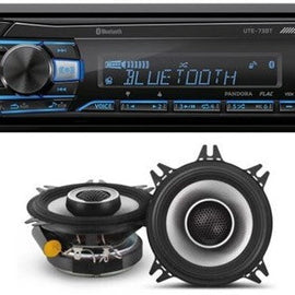 Alpine UTE-73BT Mech-less Digital Bluetooth & S2-S40 4" 140 Watts 2-Way Speakers