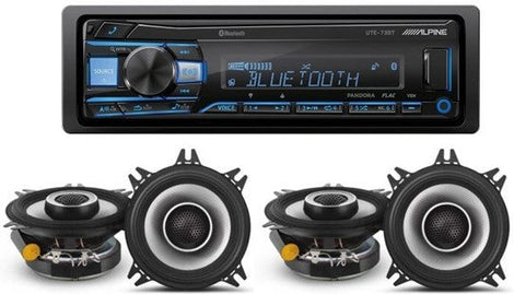 Alpine UTE-73BT Mech-less Digital Bluetooth with 2 S2-S40 4