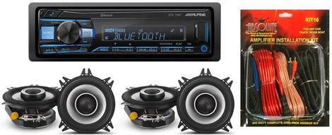 Alpine UTE-73BT Mech-less Digital Bluetooth & 2 Pair S2-S40 4