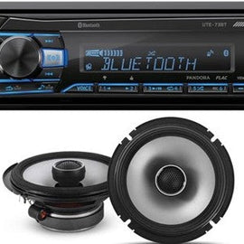 Alpine UTE-73BT In-Dash Digital Media Receiver Bluetooth & S2-S65 6.5" 480 Watts Coaxial Car Speakers