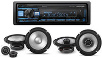 Alpine UTE-73BT In-Dash Receiver & S2-S65C 6.5" Component & S2-S65 6.5" Speakers