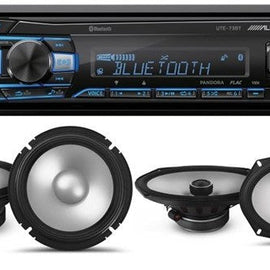 Alpine UTE-73BT In-Dash Media Receive S2-S65C 6.5" Component S2-S69 6x9" Speaker