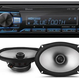 Alpine UTE-73BT In-Dash Digital Media Receiver Bluetooth & S2-S69 6x9" Speakers