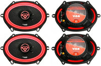 2 Cerwin Vega V68 6"x8" 300W Front/Rear Speakers Fit 1997-2014 Ford F-150